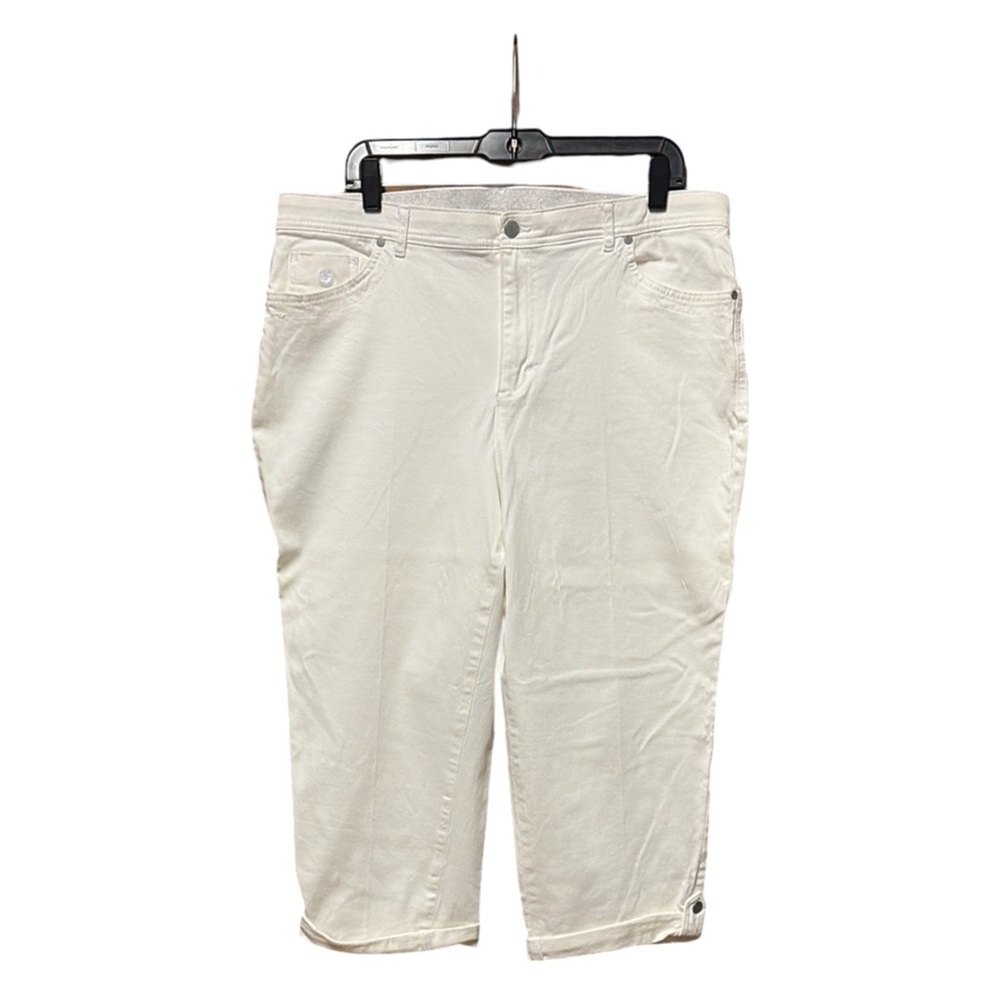 🏡 Gloria Vanderbilt Capri Pants - White - Size 18W